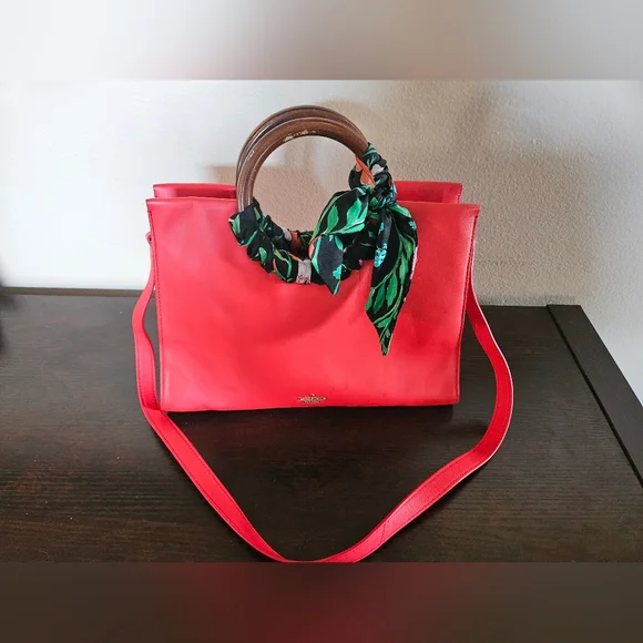 RARE Gorgeous, Red Kate Spade Ridgefield Street Katrina Handbag - Picture 2 of 13